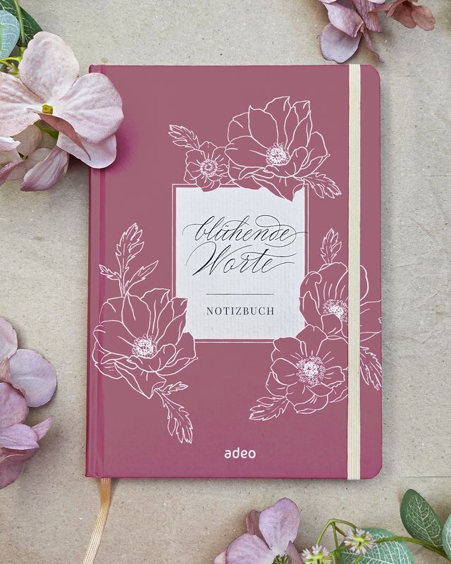 Blühende Worte - Notizbuch