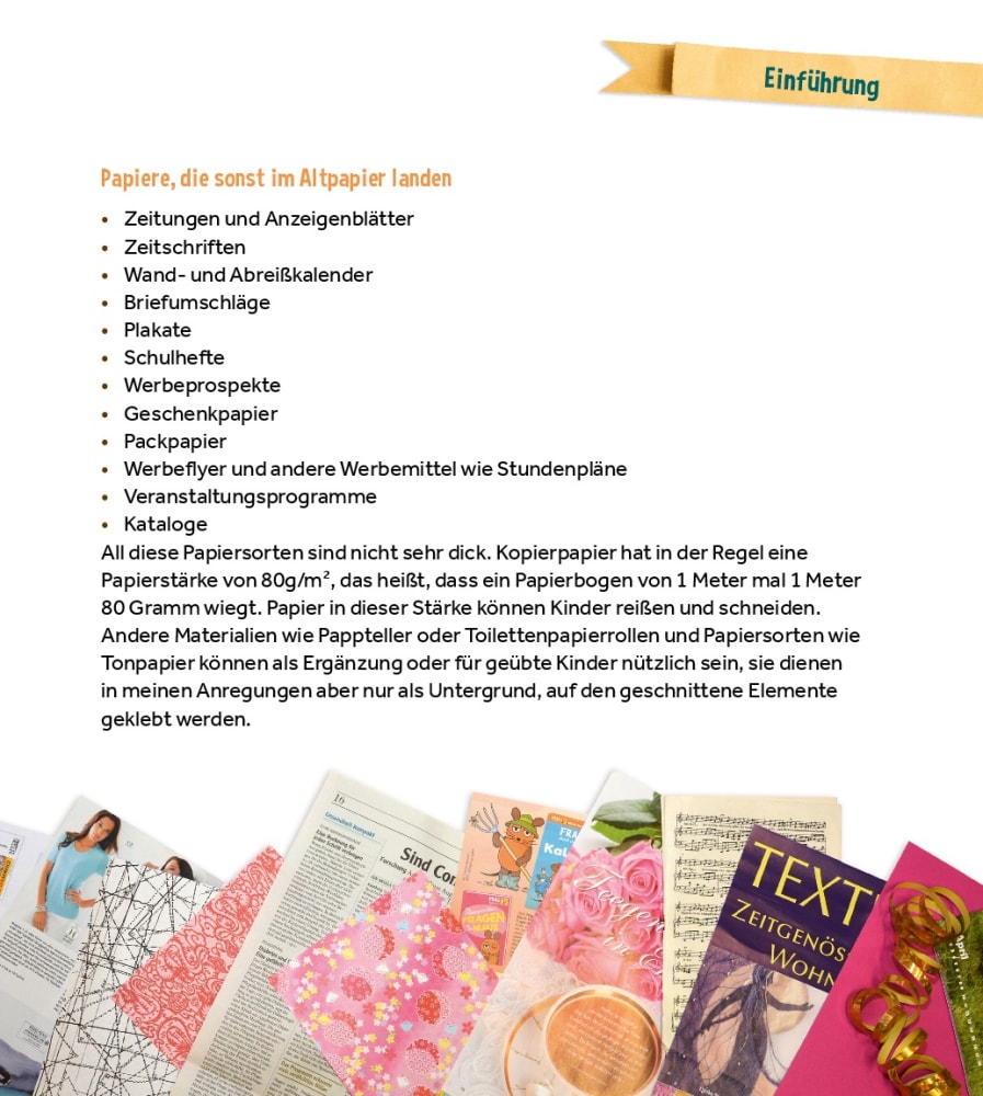 Reißen und Schneiden in der Kita