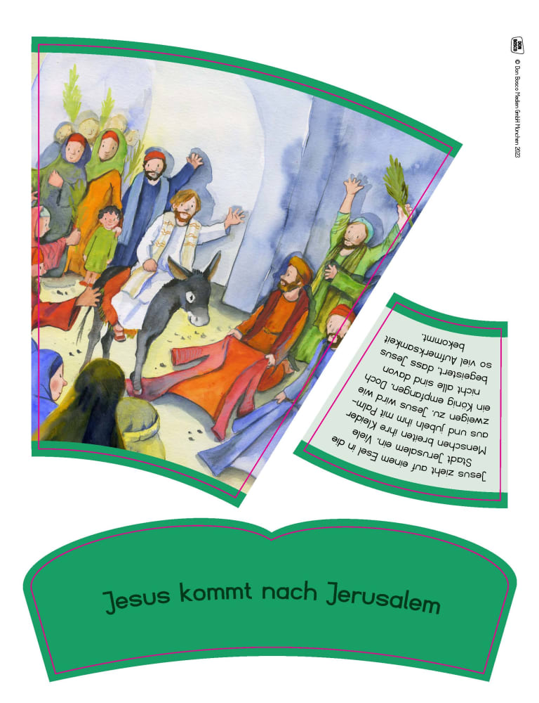 Die Geschichte von Jesus. Von Jesu Geburt bis zur Auferstehung in 12 Bildern. Legekreis