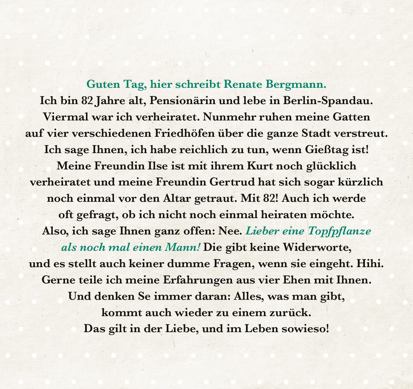 Lieber eine Topfpflanze als noch mal einen Mann