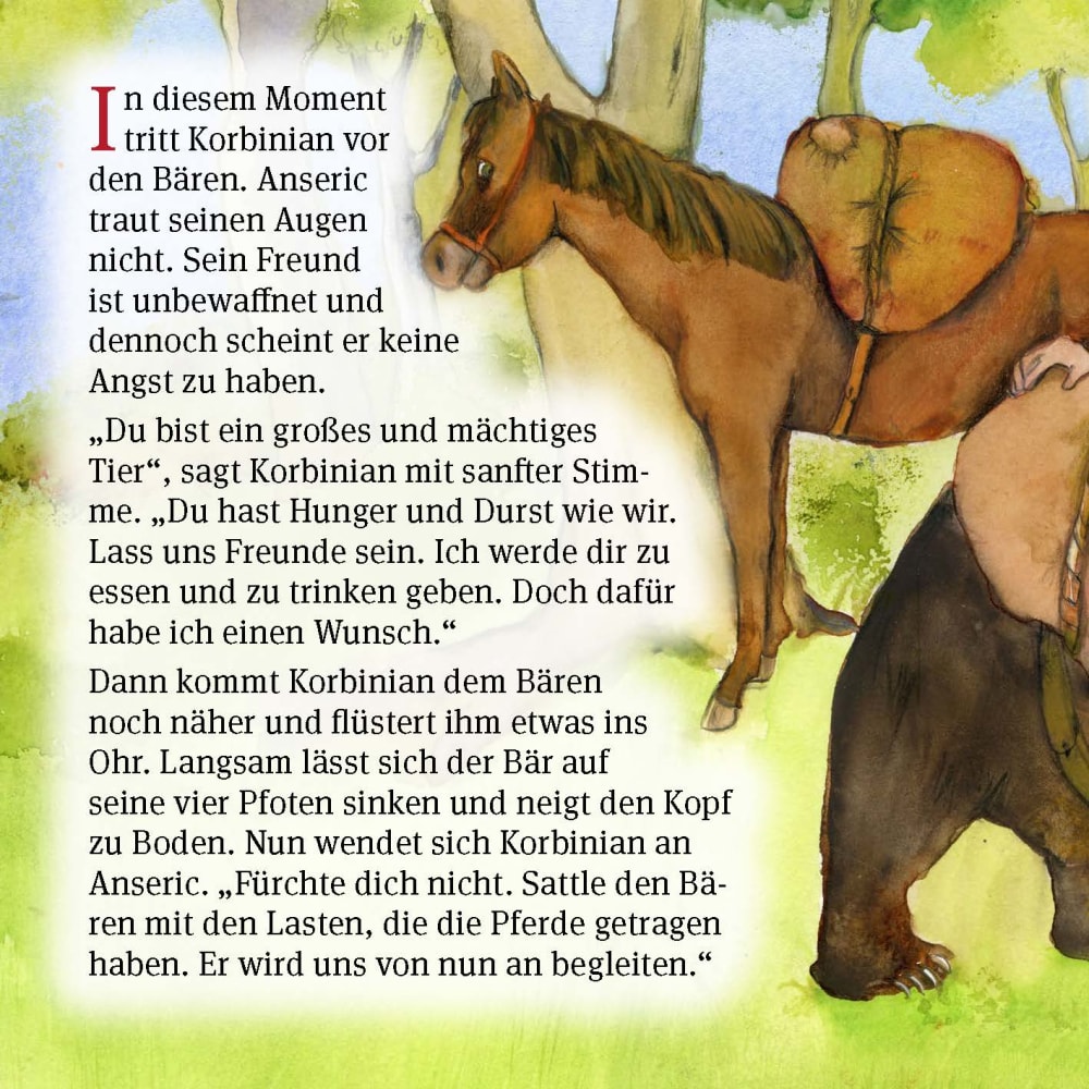 Korbinian und der Bär. Mini-Bilderbuch