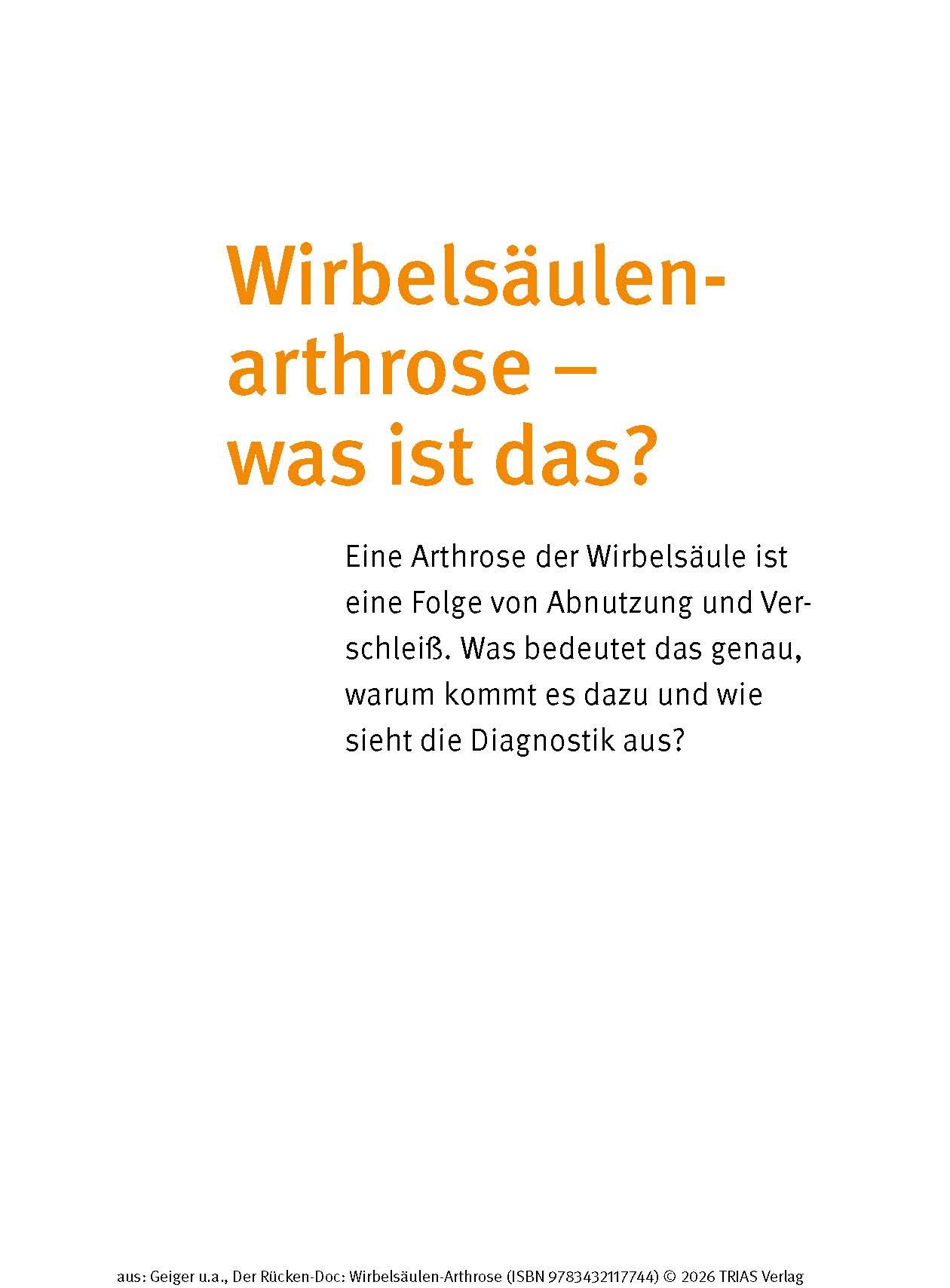 Der Rücken-Doc: Wirbelsäulen-Arthrose