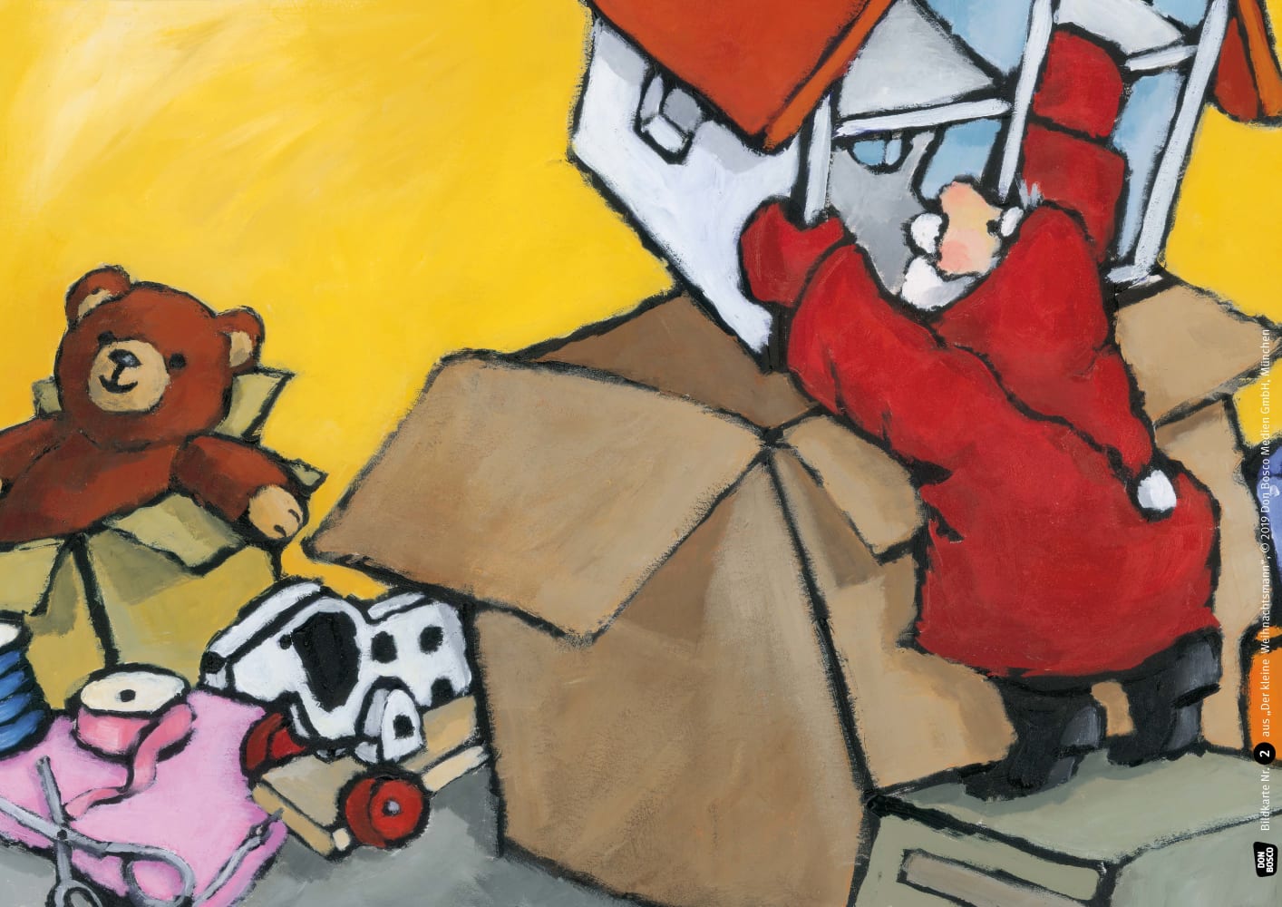 Der kleine Weihnachtsmann. Kamishibai Bildkartenset.