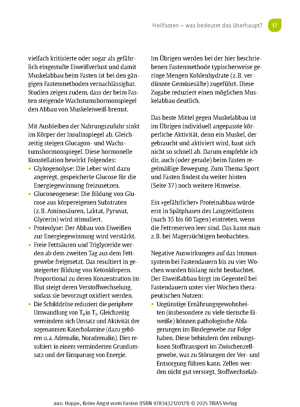 Keine Angst vorm Fasten