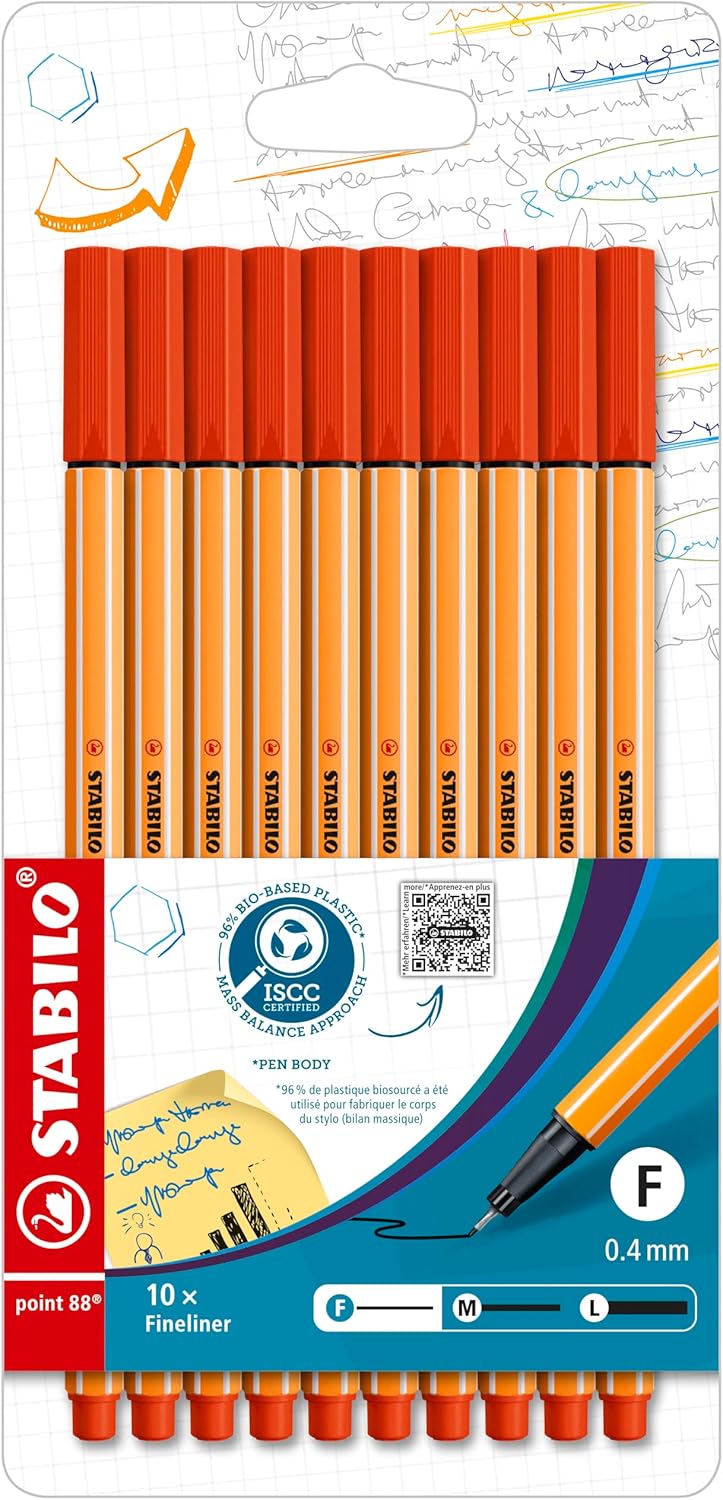 STABILO - Fineliner - point 88-10er Pack - rot