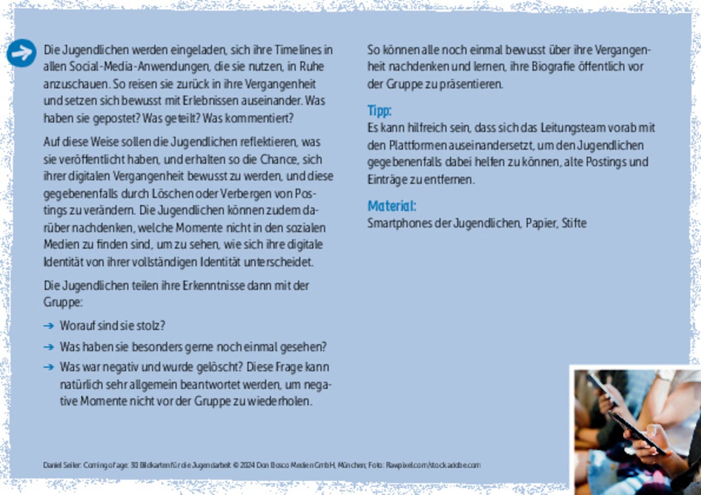 Coming of age: 30 Bildkarten für die Jugendarbeit Coming of age: 30 Bildkarten für die Jugendarbeit