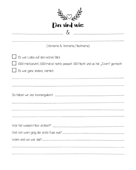 Die Bucket List für Honeymooner