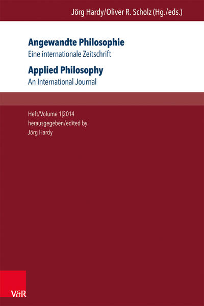 Angewandte Philosophie. Eine internationale Zeitschrift / Applied Philosophy. An International Journal