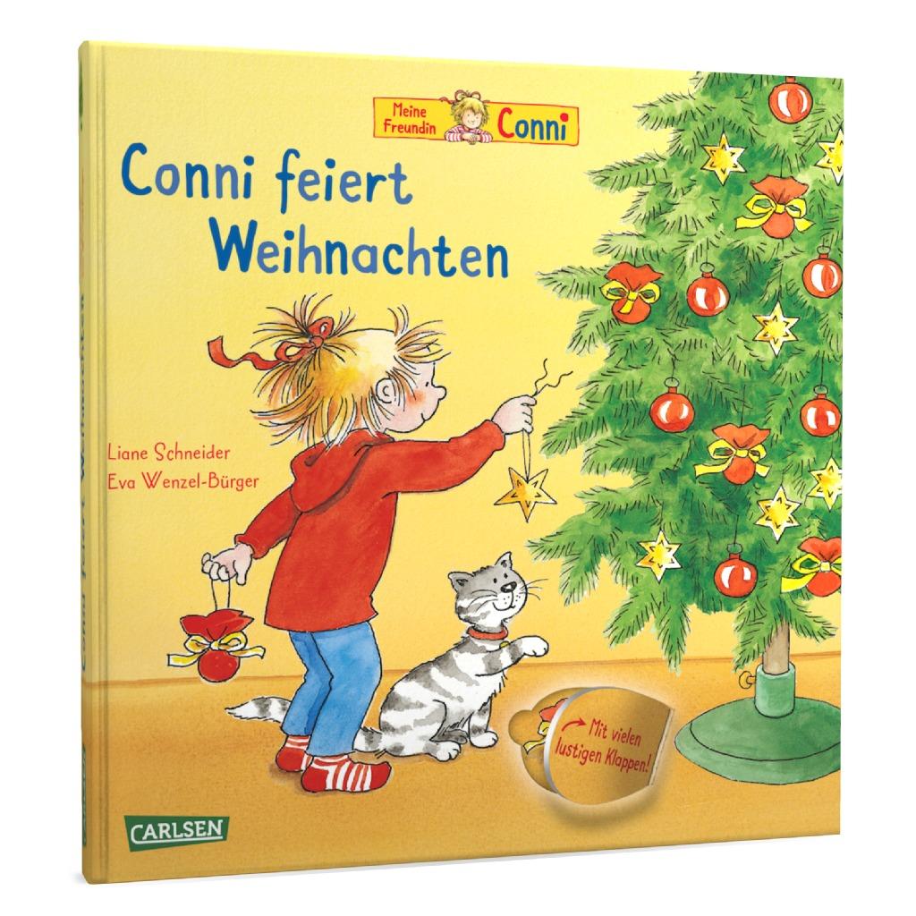 Conni-Pappbilderbuch: Conni feiert Weihnachten (mit Klappen)