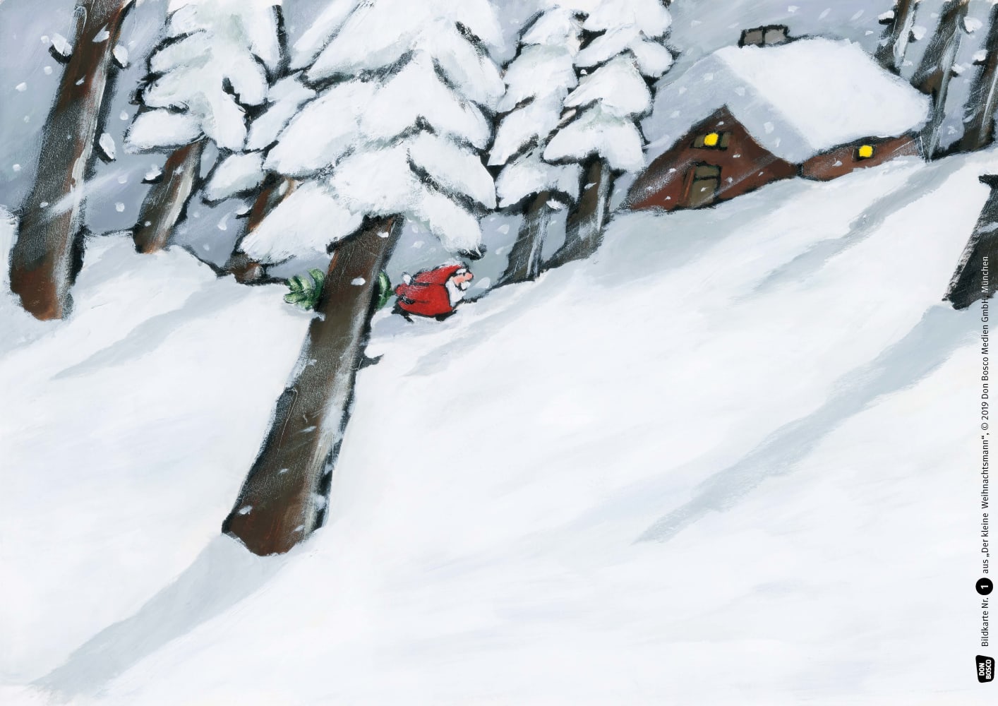 Der kleine Weihnachtsmann. Kamishibai Bildkartenset.