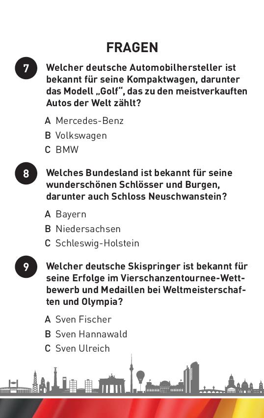 Deutschland-Quiz I ab 10 Jahren