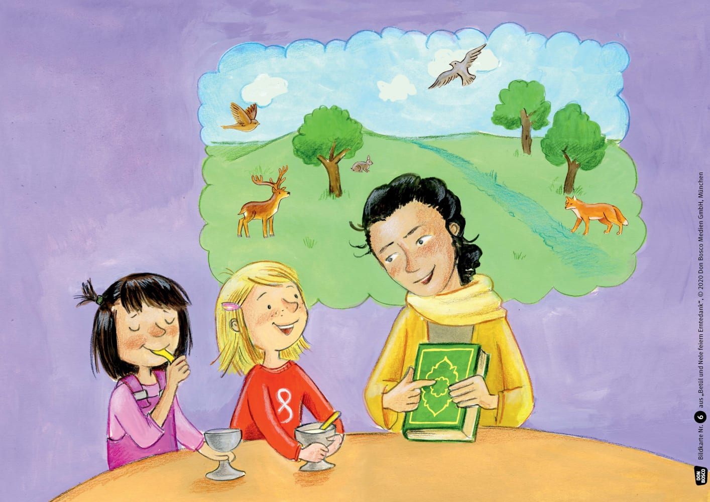 Betül und Nele feiern Erntedank. Kamishibai Bildkartenset. Betül und Nele feiern Erntedank. Kamishibai Bildkartenset.