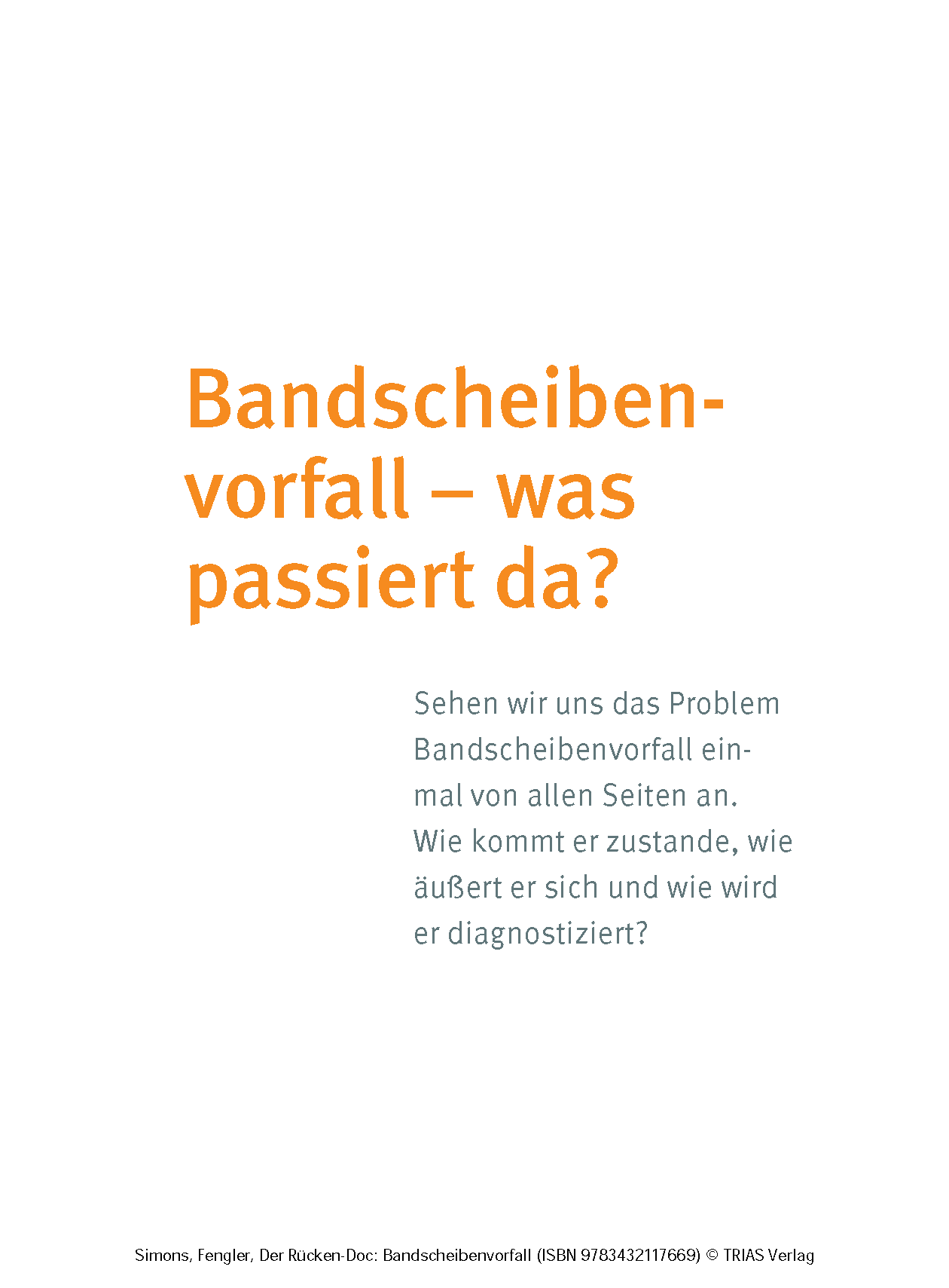 Der Rücken-Doc: Bandscheibenvorfall