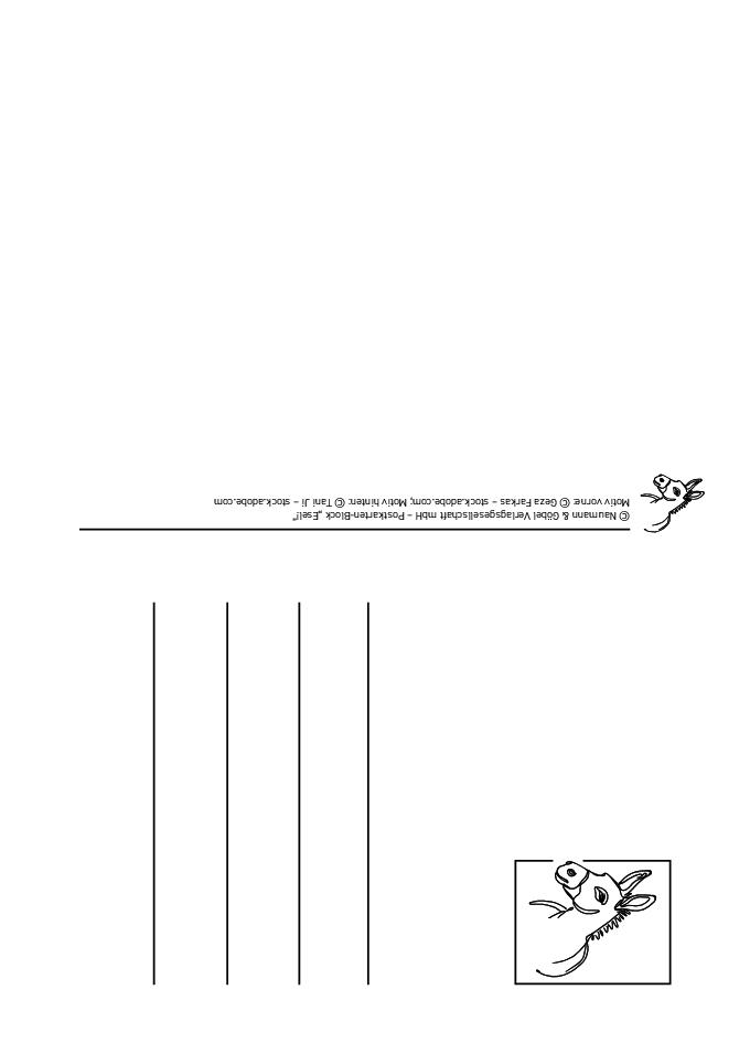 Postkartenblock Esel