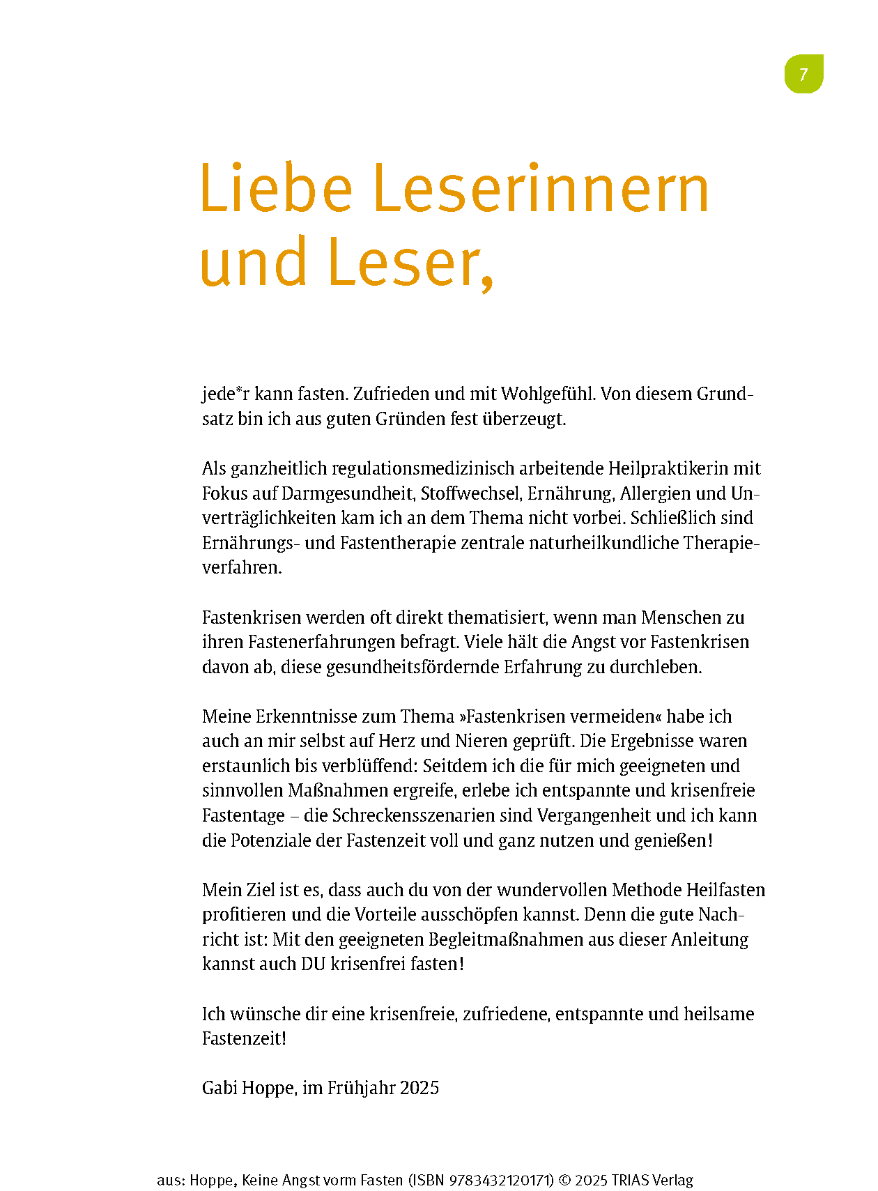 Keine Angst vorm Fasten