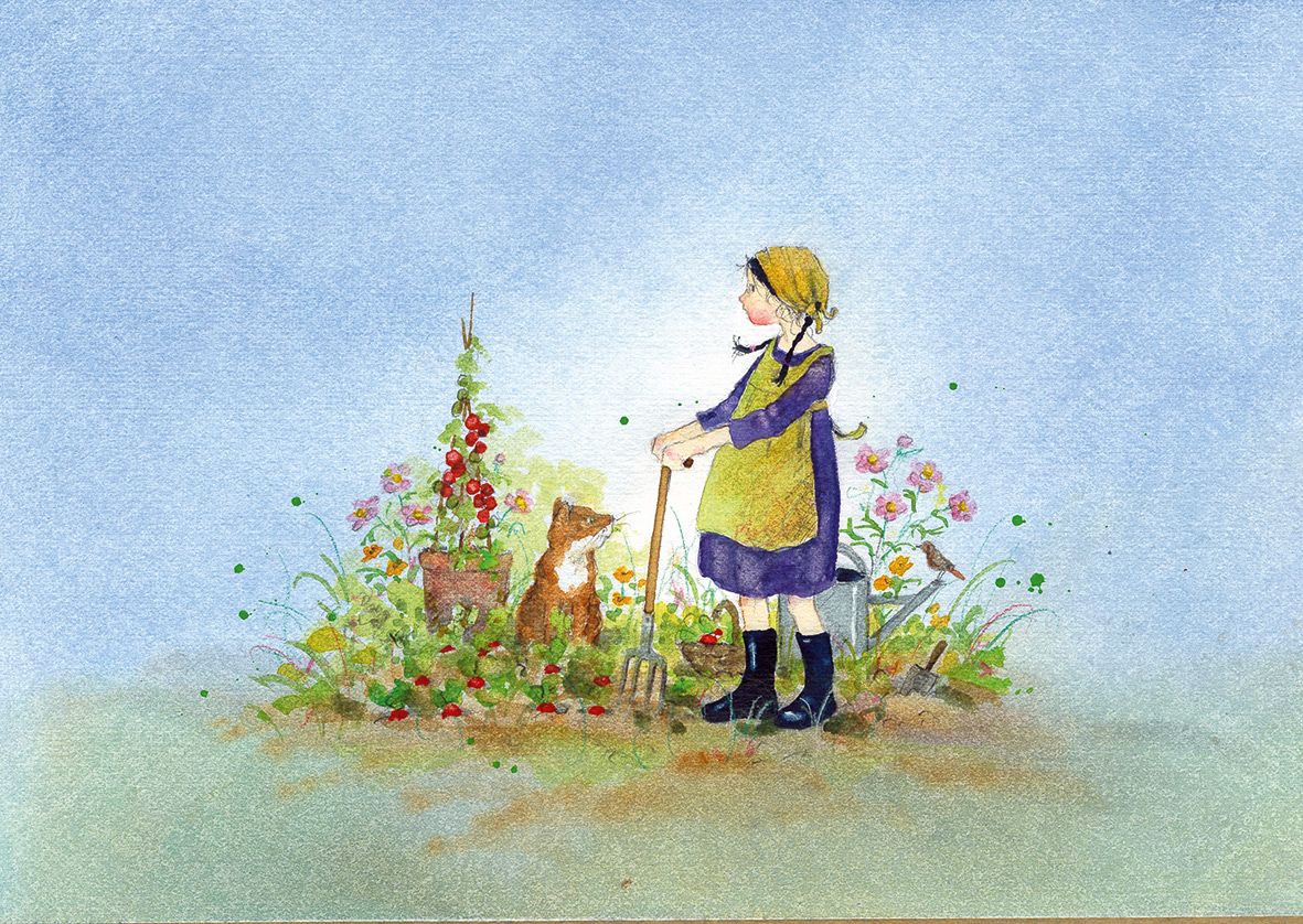 Postkartenbuch »Gartenkinder«