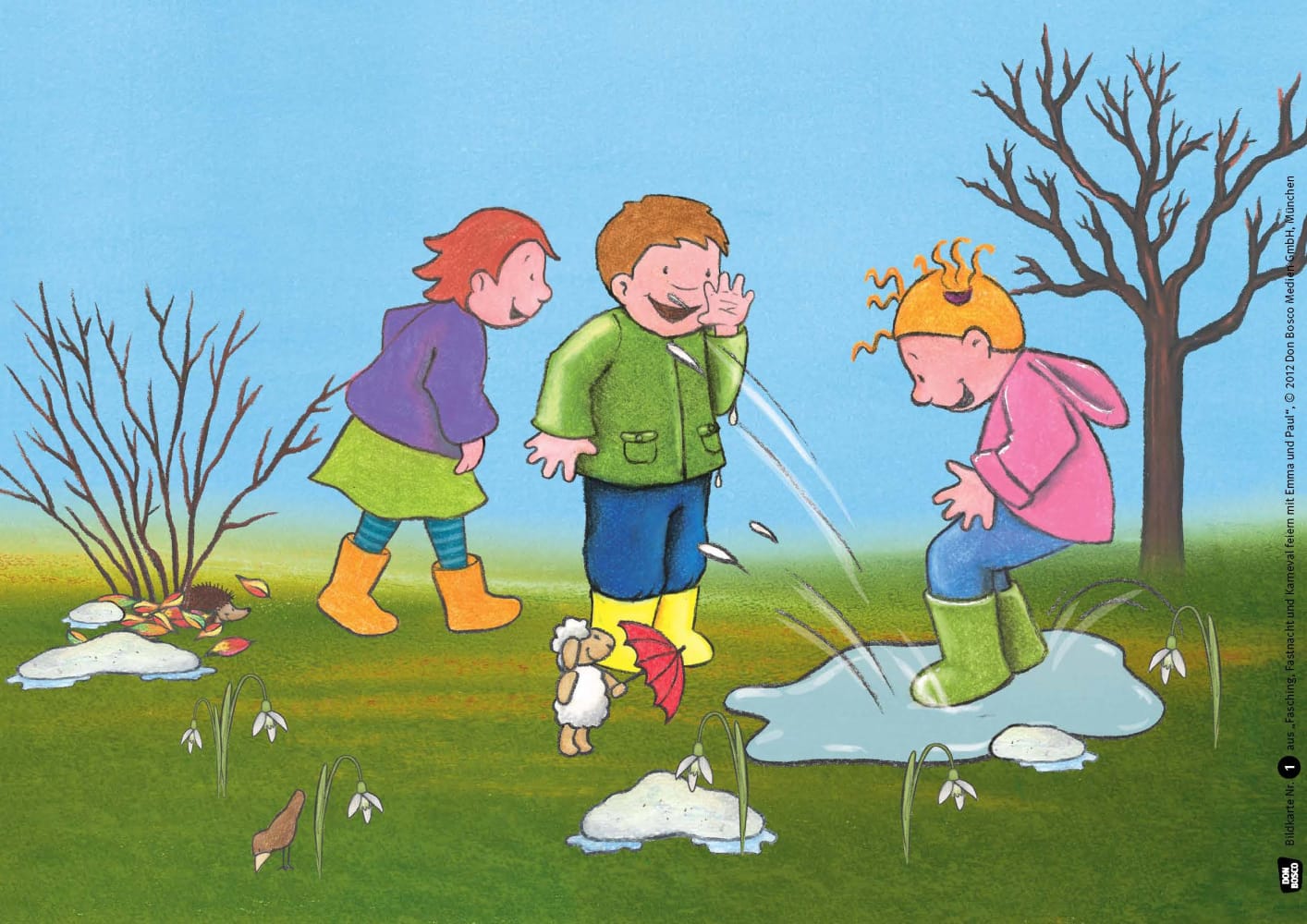 Fasching, Fastnacht & Karneval mit Emma und Paul. Kamishibai Bildkartenset.