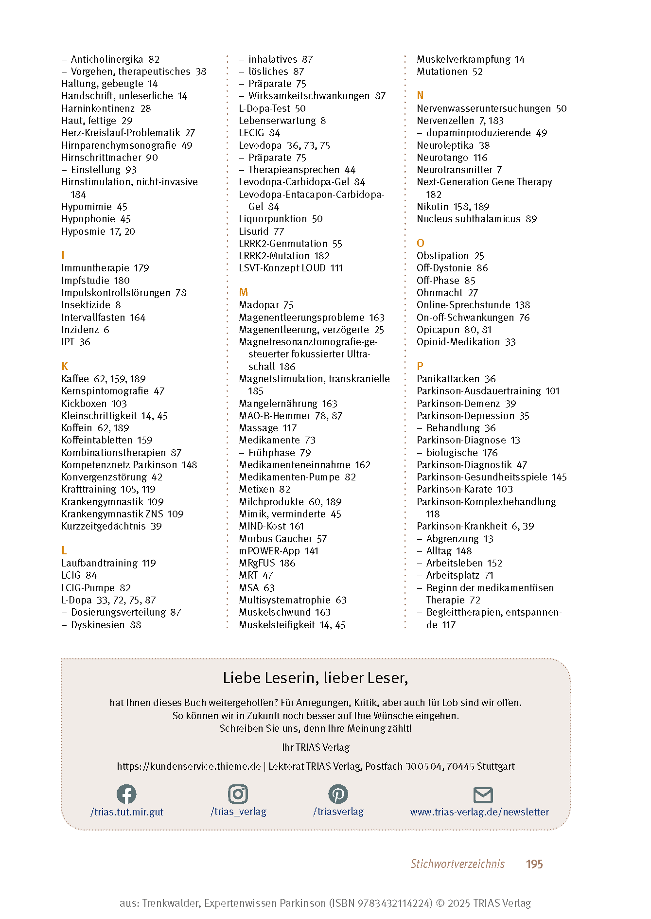 Expertenwissen: Parkinson