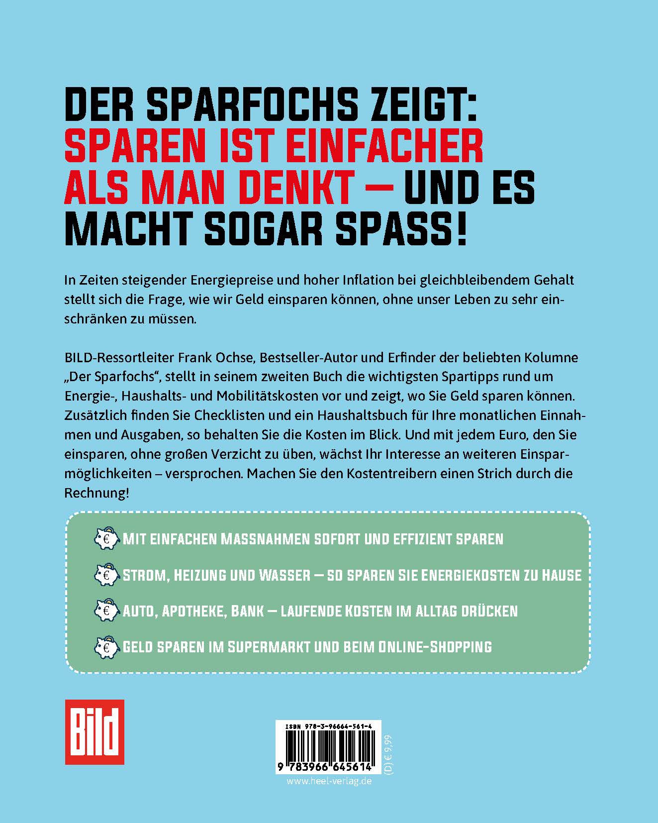 BILD Zeitung Der Sparfochs: Sparen ohne Verzicht! Sparbuch BILD Zeitung Der Sparfochs: Sparen ohne Verzicht! Sparbuch