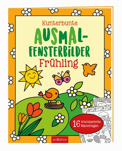 Kunterbunte Ausmal-Fensterbilder – Frühling