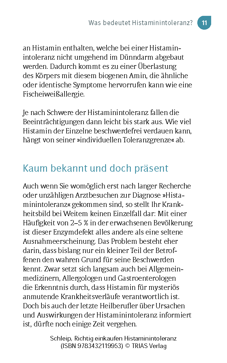 Richtig einkaufen Histamin-Intoleranz