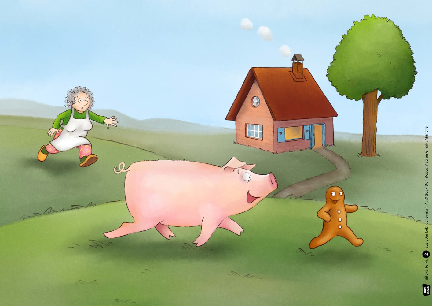 Der Lebkuchenmann. Kamishibai Bildkartenset