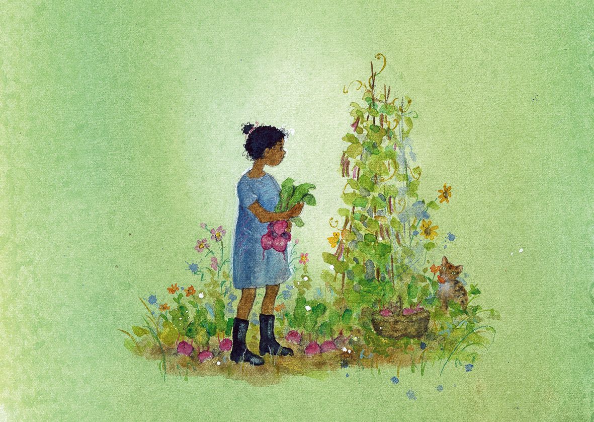 Postkartenbuch »Gartenkinder«