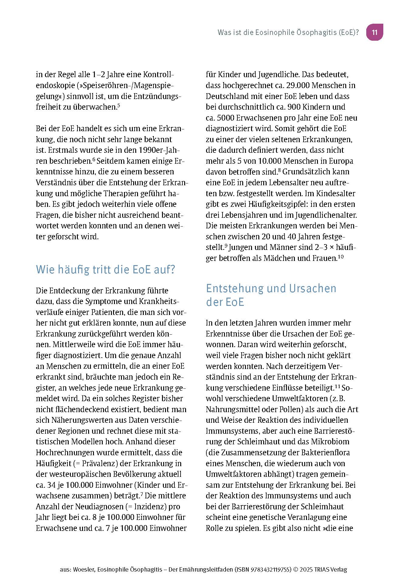 Eosinophile Ösophagitis - Der Ernährungsleitfaden