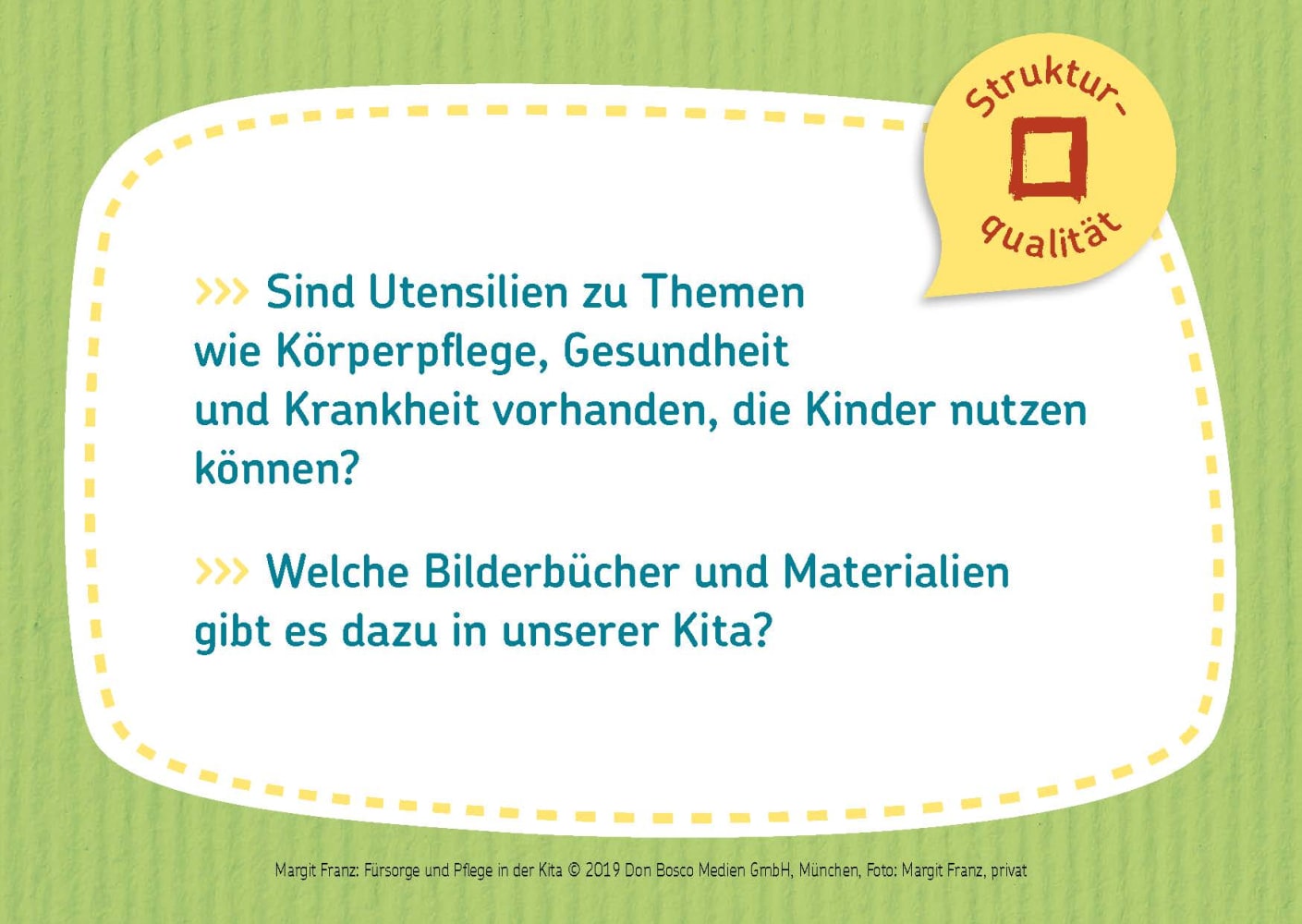 Fürsorge und Pflege in der Kita Fürsorge und Pflege in der Kita