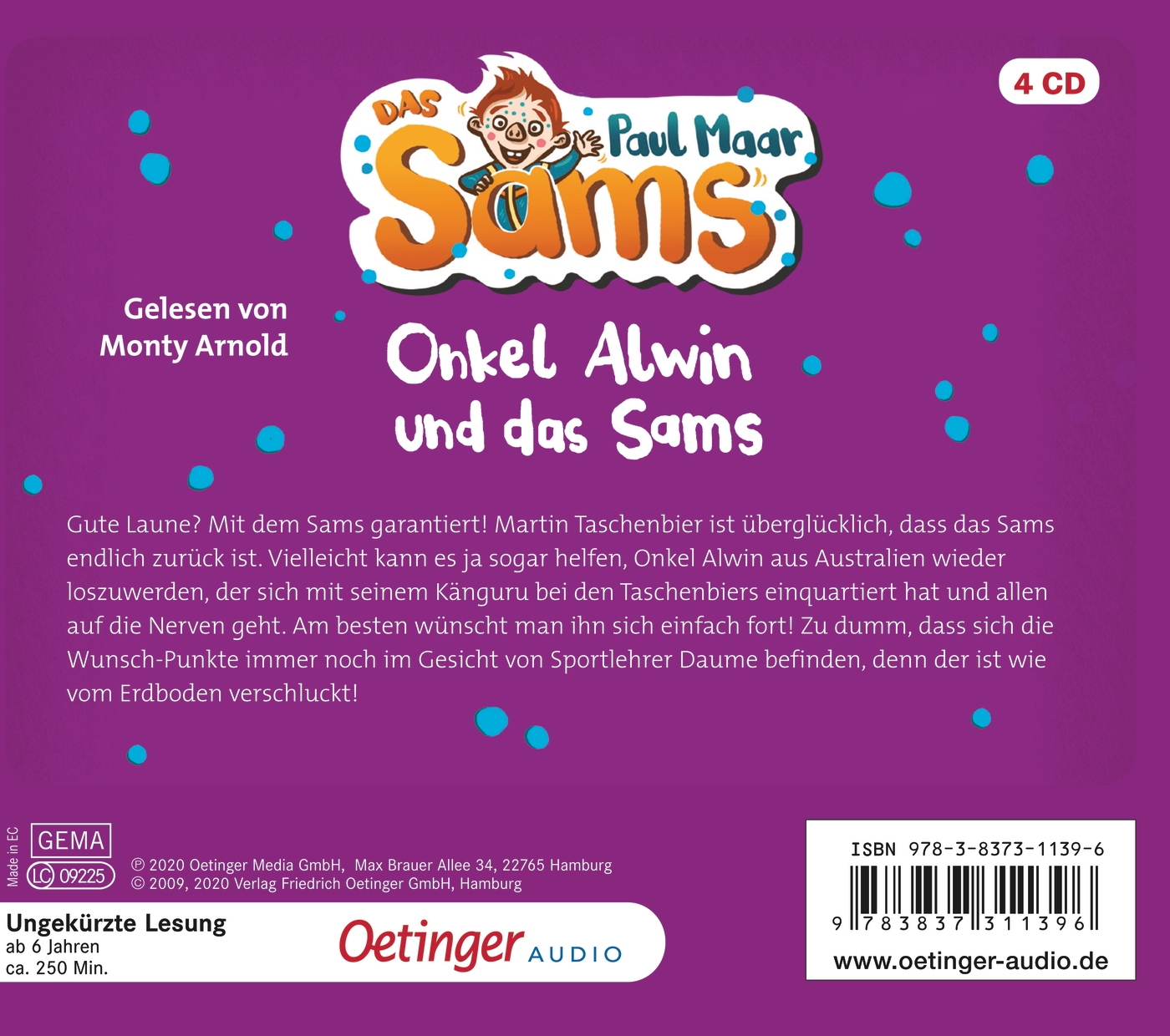 Das Sams 6. Onkel Alwin und das Sams (Audio-CD)