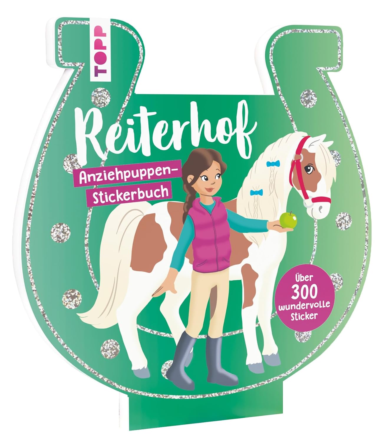 Anziehpuppen-Stickerbuch: Reiterhof: mit über 300 wundervollen Stickern