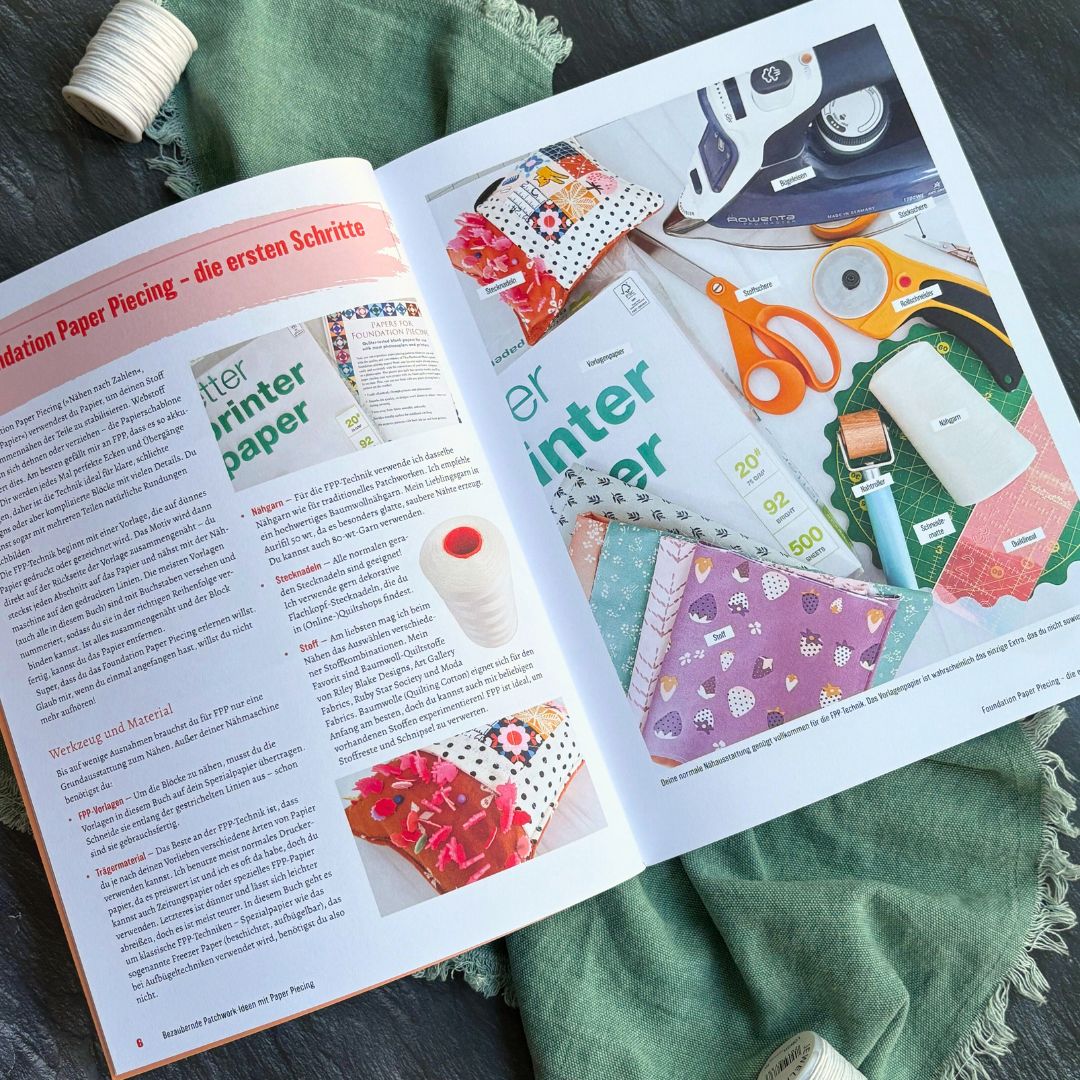 Bezaubernde Patchwork-Ideen mit Paper Piecing