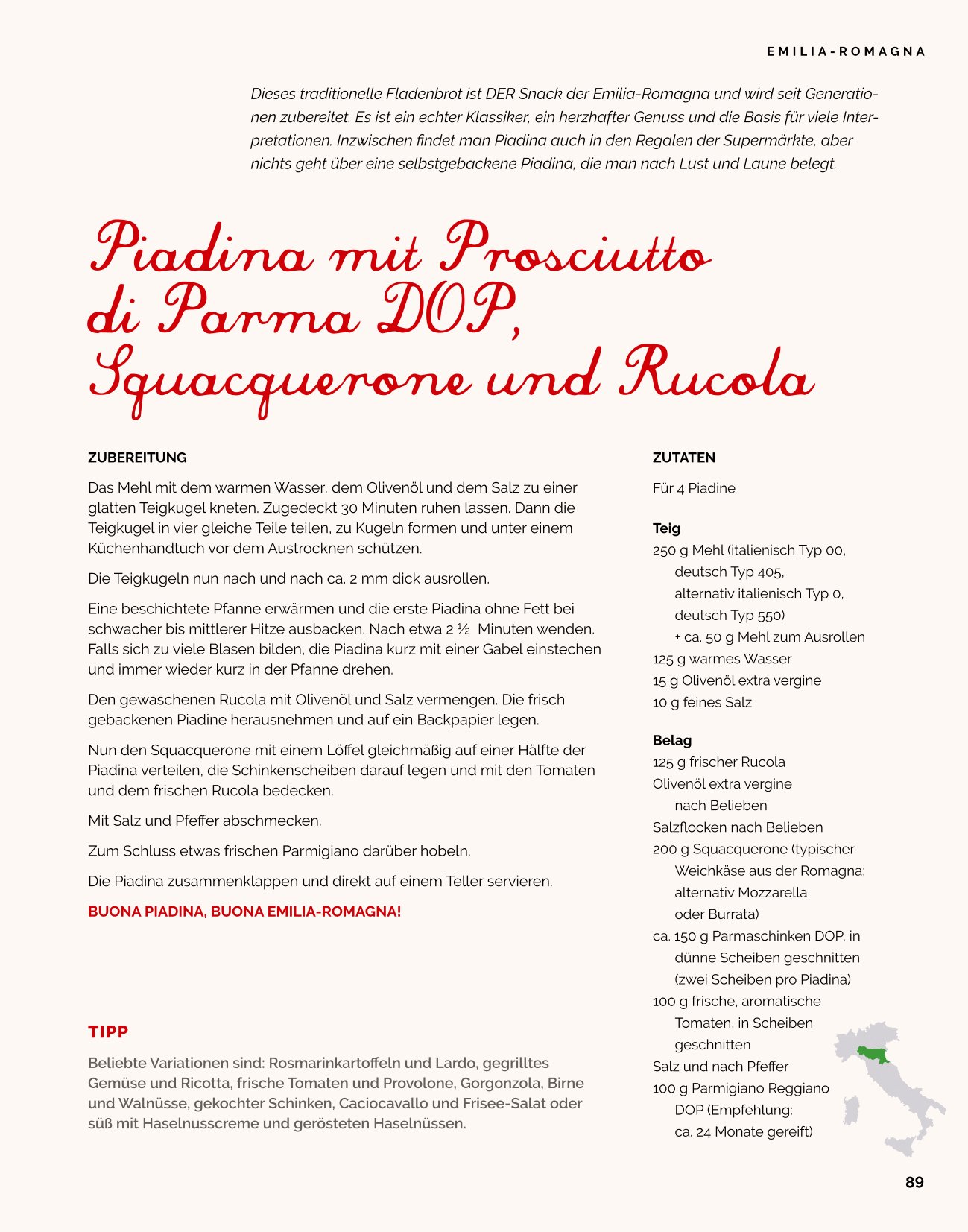 Amore per Gusto - Kochbuch Italien