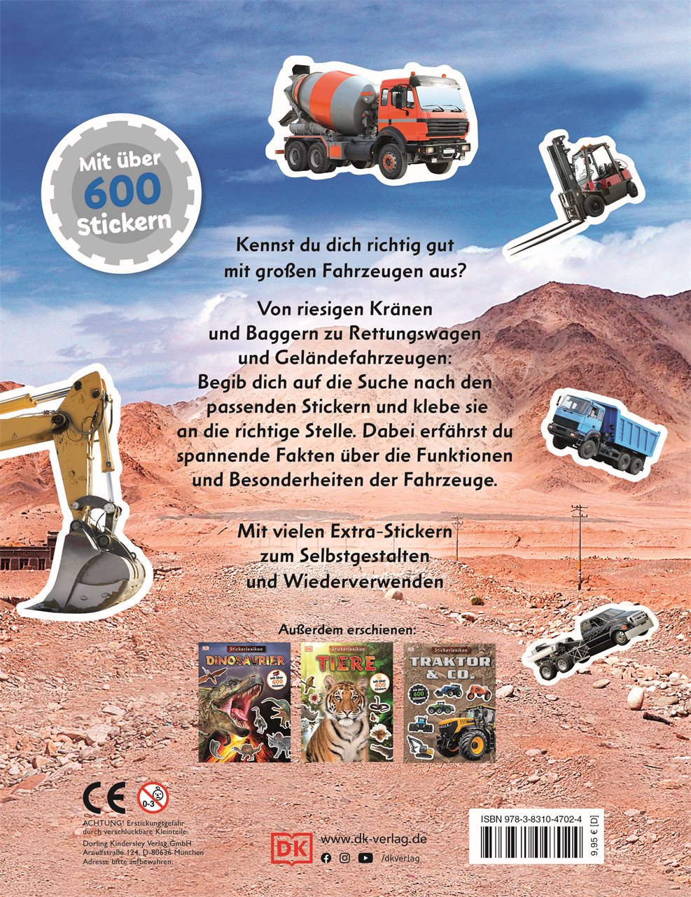 Sticker-Lexikon. Große Fahrzeuge