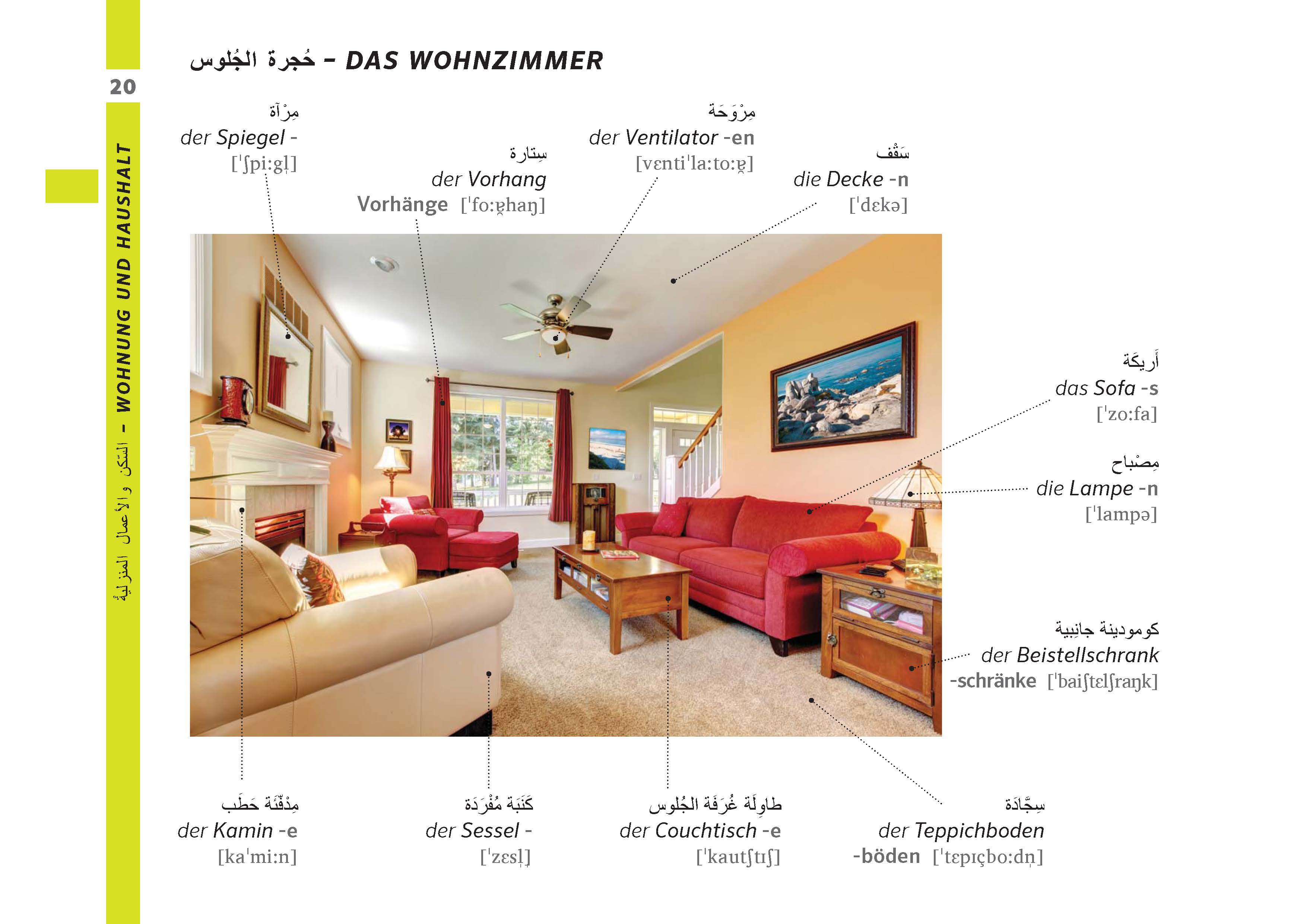 PONS Bildwörterbuch Deutsch (Ausgangssprache Arabisch)