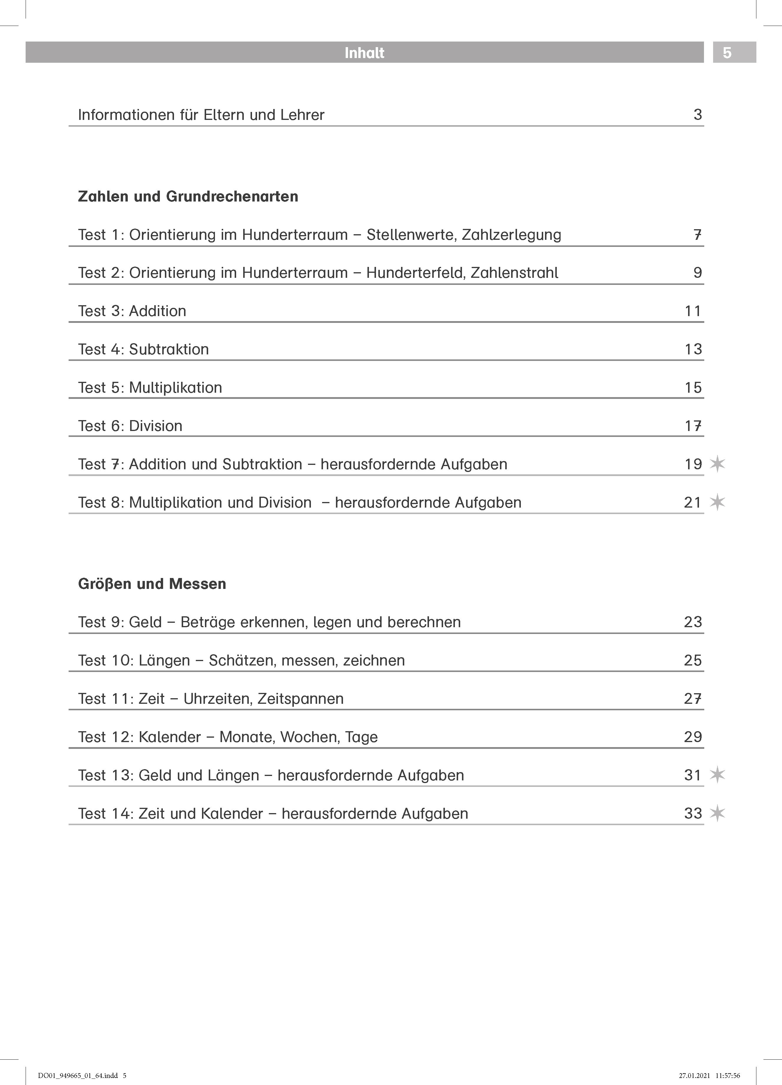 Klett Die Mathe-Helden: Mathe-Tests 2. Klasse