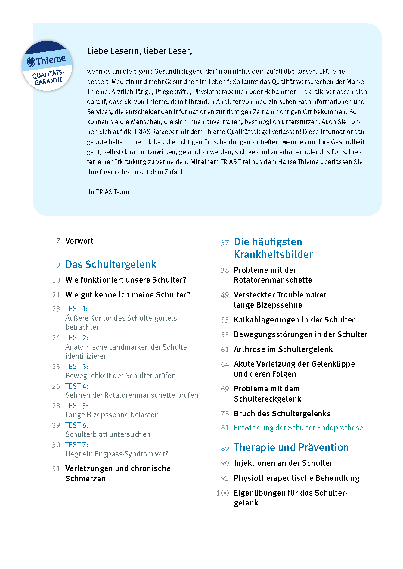 Experten-Sprechstunde Schulter