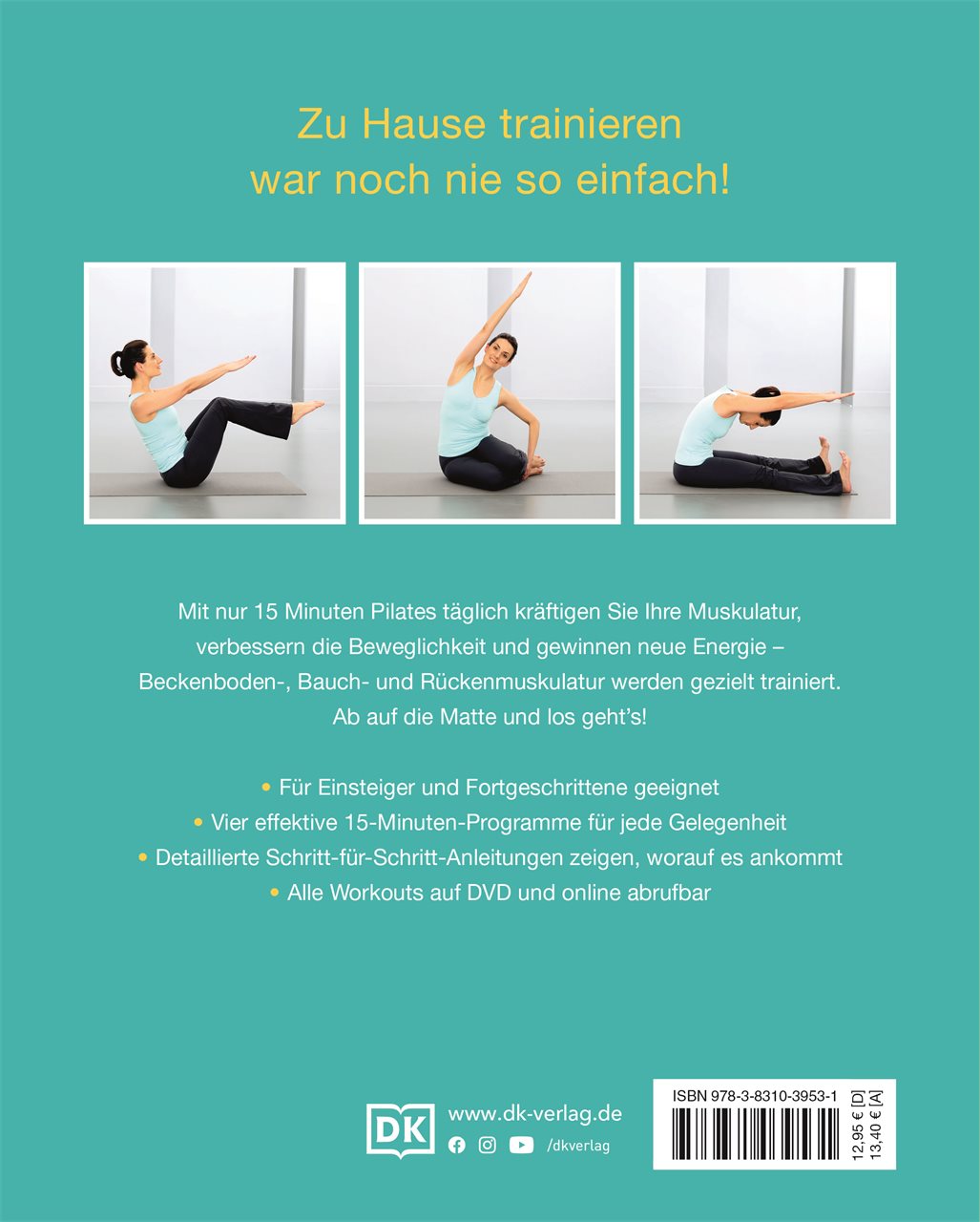 15 Minuten Pilates für jeden Tag