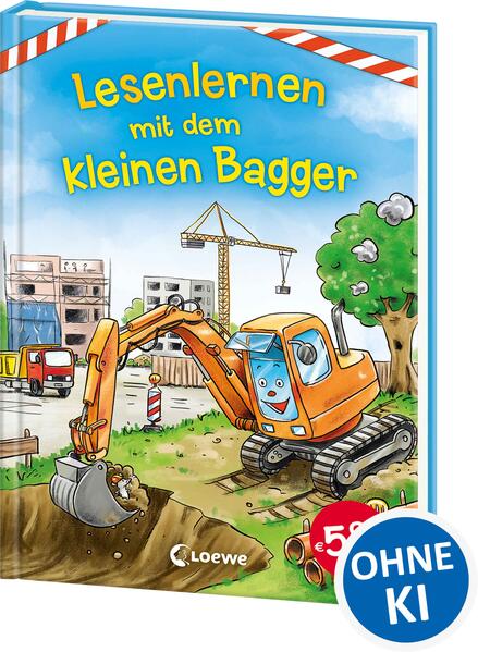 Lesenlernen mit dem kleinen Bagger
