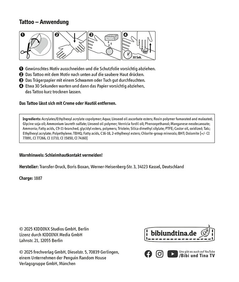 Tattoobuch Bibi & Tina