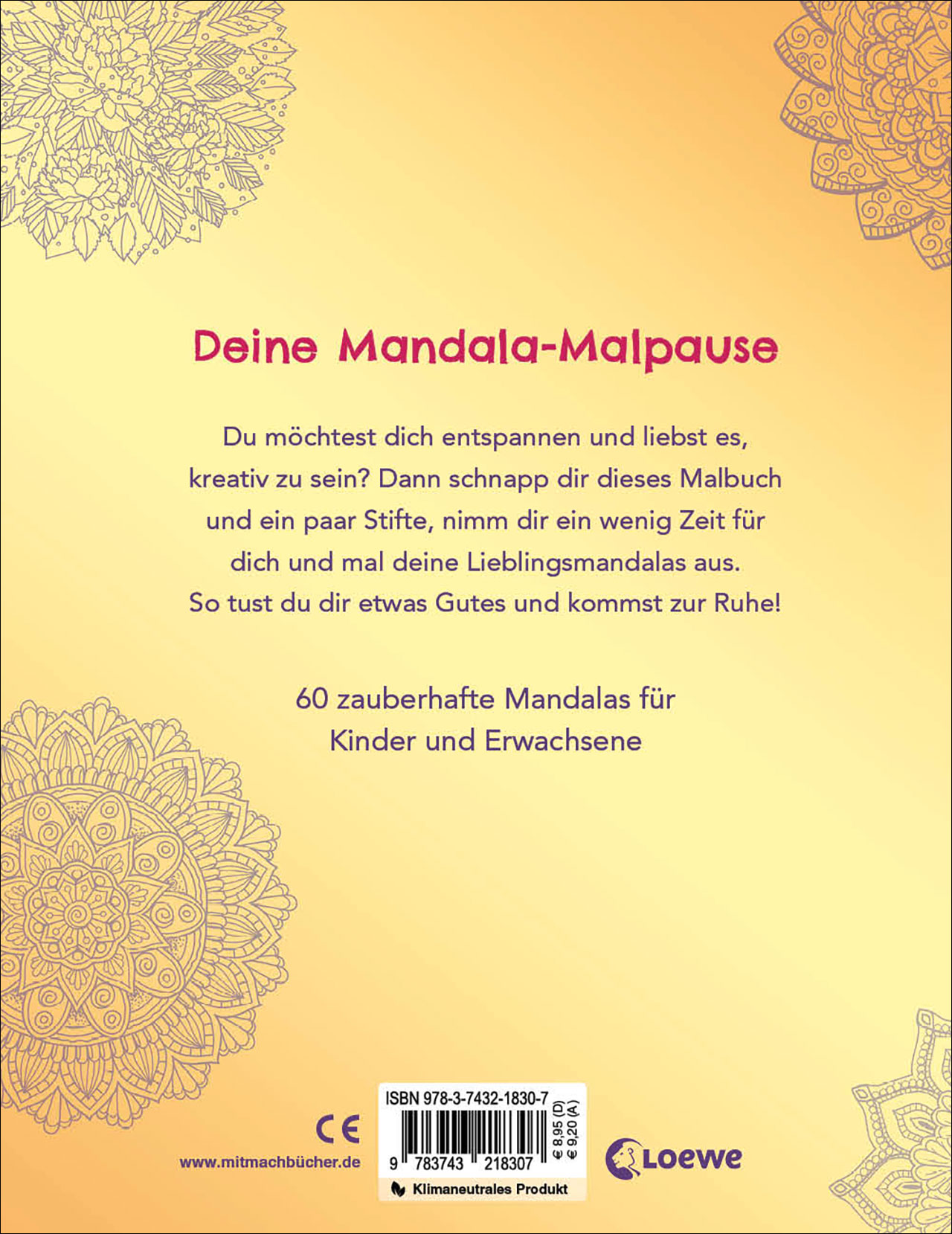 Ruhe und Entspannung mit Mandalas
