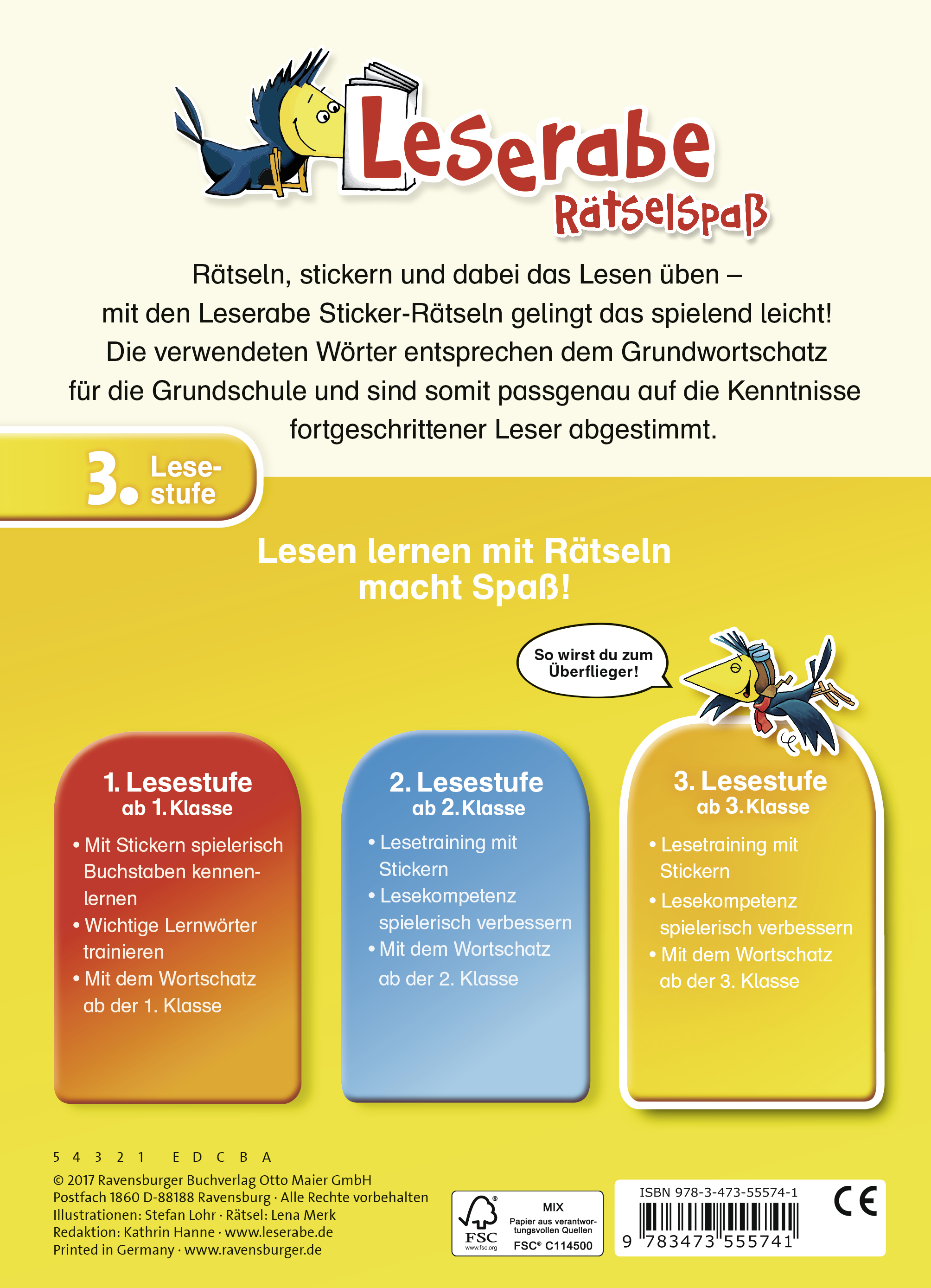 Leserabe: Sticker-Rätsel zum Lesenlernen (3. Lesestufe) Leserabe: Sticker-Rätsel zum Lesenlernen (3. Lesestufe)