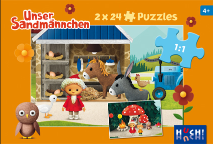 Unser Sandmännchen – Puzzle 2 x 24 Teile Unser Sandmännchen – Puzzle 2 x 24 Teile