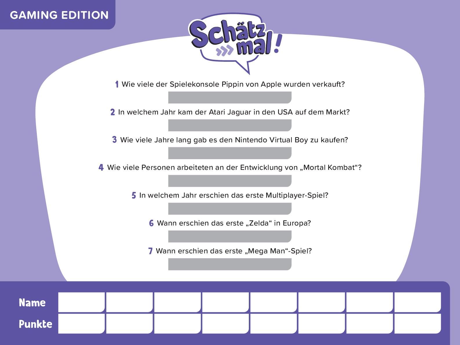 Schätz mal! Gaming Offline Edition