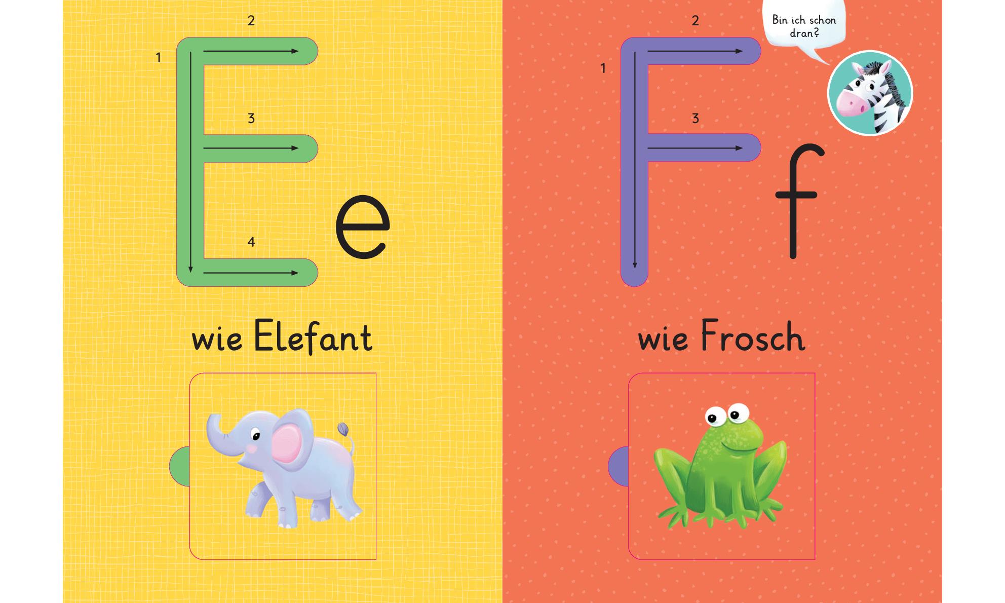 Mein erstes Buchstaben-Lernbuch mit Spurrillen und Klappen