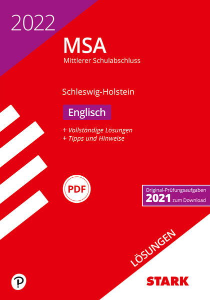 STARK Lösungen zu Original-Prüfungen und Training MSA 2022 - Englisch - Schleswig-Holstein