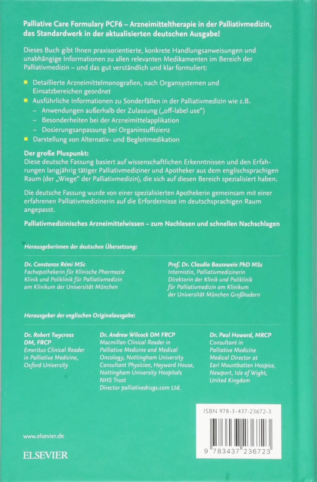 Arzneimitteltherapie in der Palliativmedizin Arzneimitteltherapie in der Palliativmedizin
