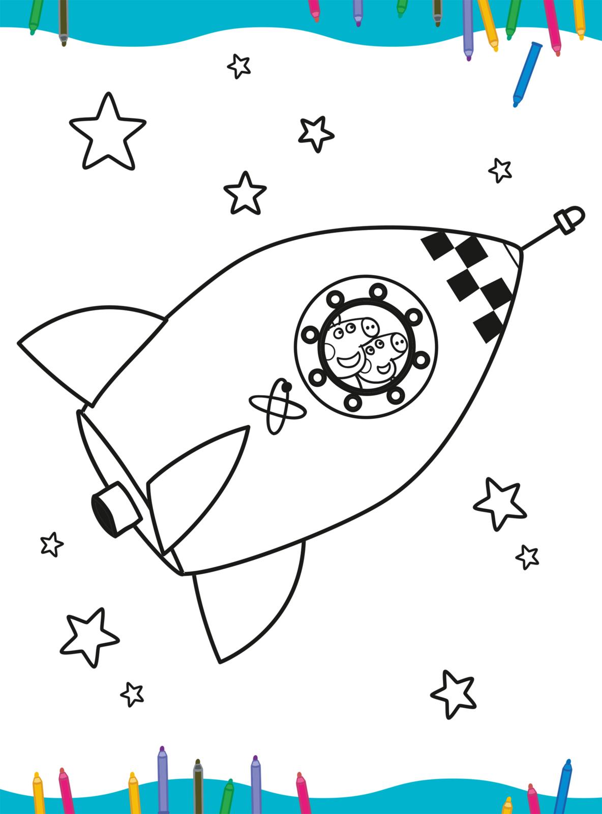 Peppa Wutz Ausmalbilder: Mein MEGA Malspaß