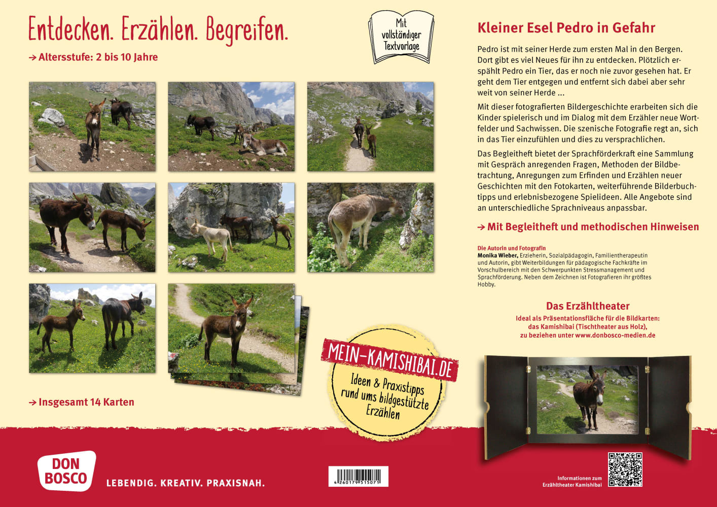 Kleiner Esel Pedro in Gefahr. Kamishibai Bildkartenset. Kleiner Esel Pedro in Gefahr. Kamishibai Bildkartenset.