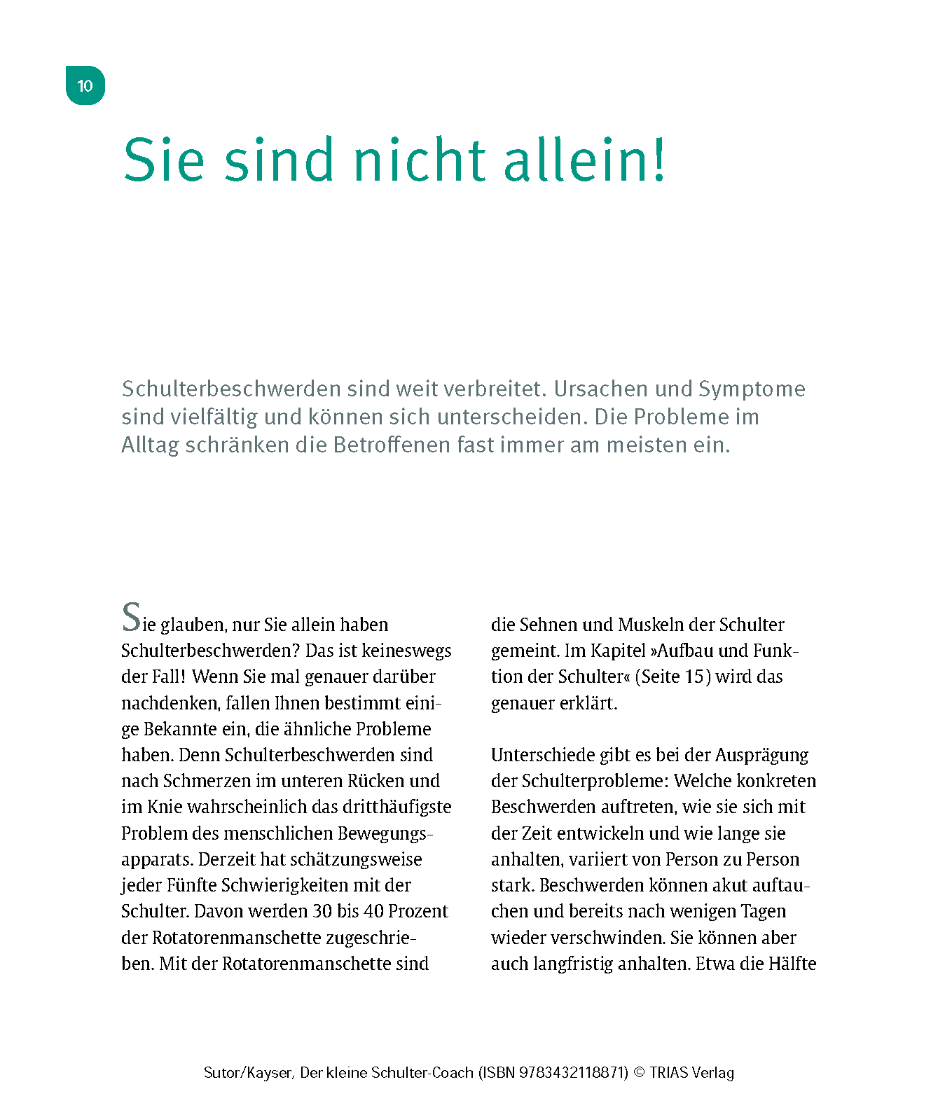 Der kleine Schulter-Coach Der kleine Schulter-Coach